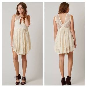Free People Don't You Dare Lace Dress sz S